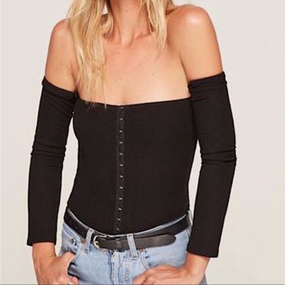 Reformation Preston off the shoulder top